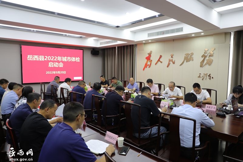 岳西县2022年城市体检工作启动会召开